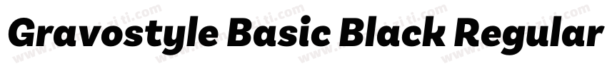Gravostyle Basic Black Regular字体转换